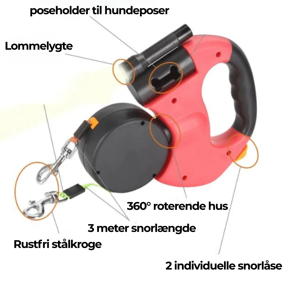 TwinTrail™ - Du har aldrig før haft det så nemt at lufte dine hunde!