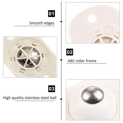 FurnitureWheels™ | Selvklæbende 360° Roterende Møbler Hjul